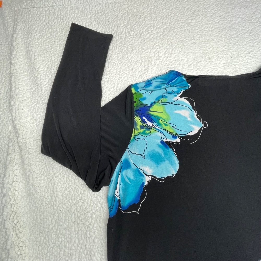Susan Graver XL floral print top - Picture 7 of 12